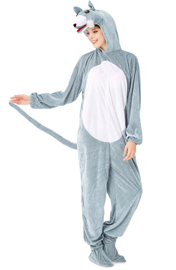 F1934 Unisex Funny Animal Circus Bodysuit Cosplay Pajama Halloween Costume